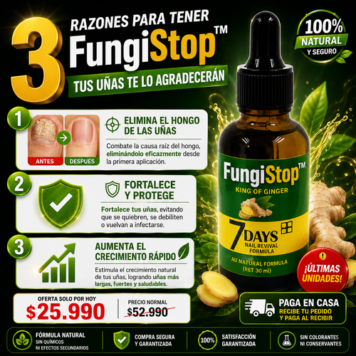 FungiStop™ – Uñas Sanas y Libres de Hongos