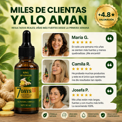 🌿 El aceite de jengibre que fortalece la uña y acelera su crecimiento desde la raíz.